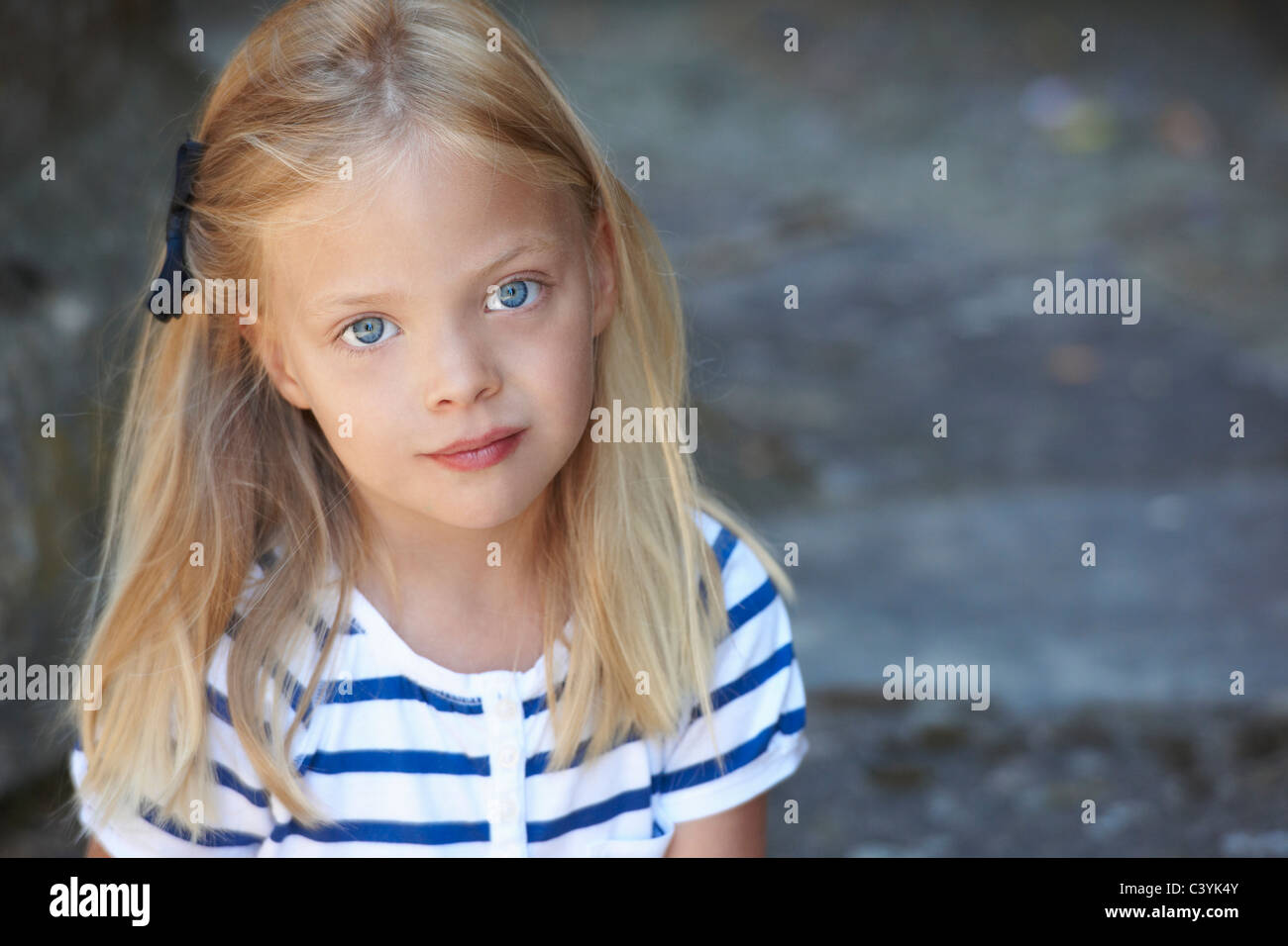 Portrait of a six years old girl Stock Photo Alamy