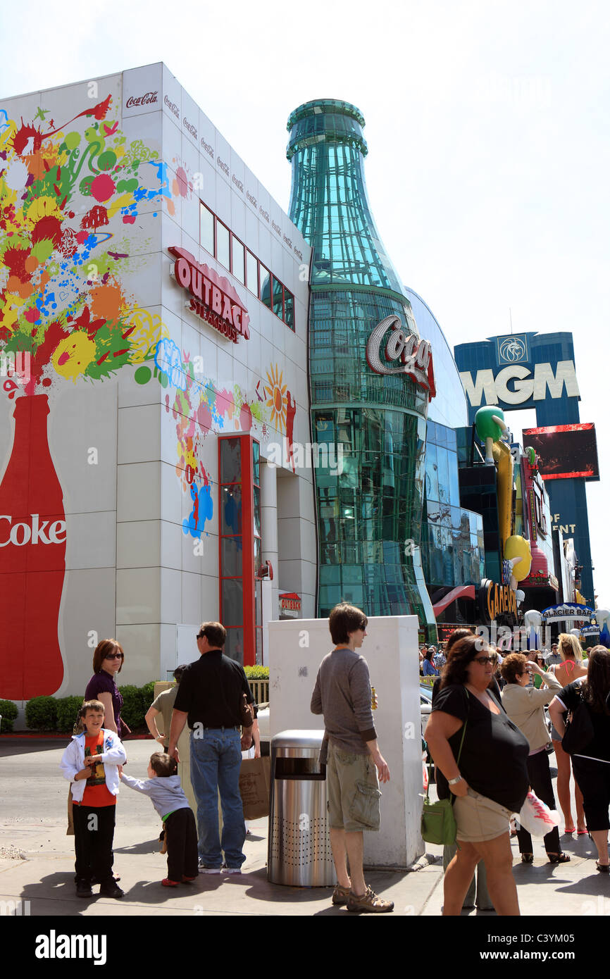 World of Coca-Cola store on Las Vegas Strip Stock Photo