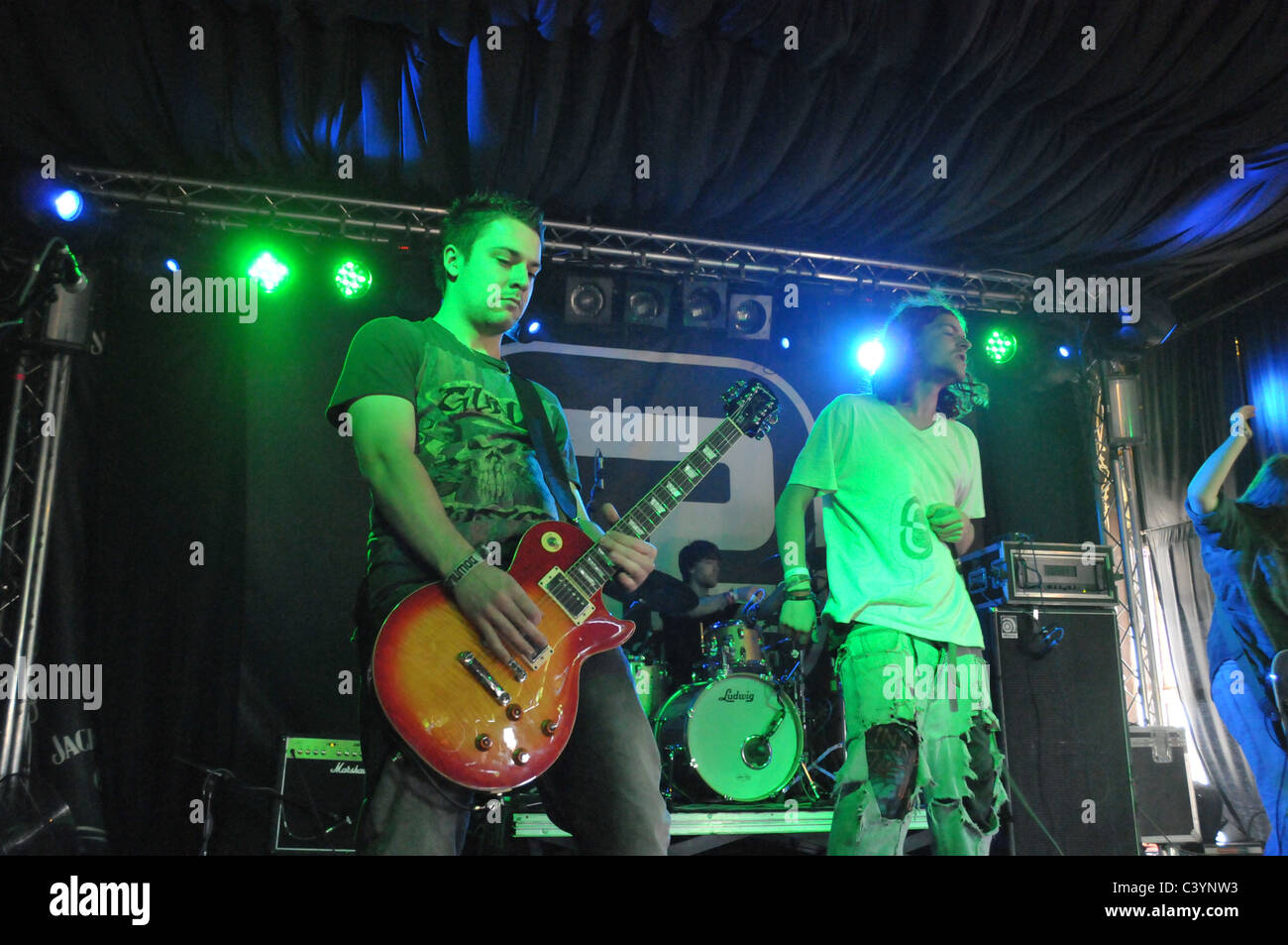 A rock group at Concorde 2 Brighton Stock Photo Alamy