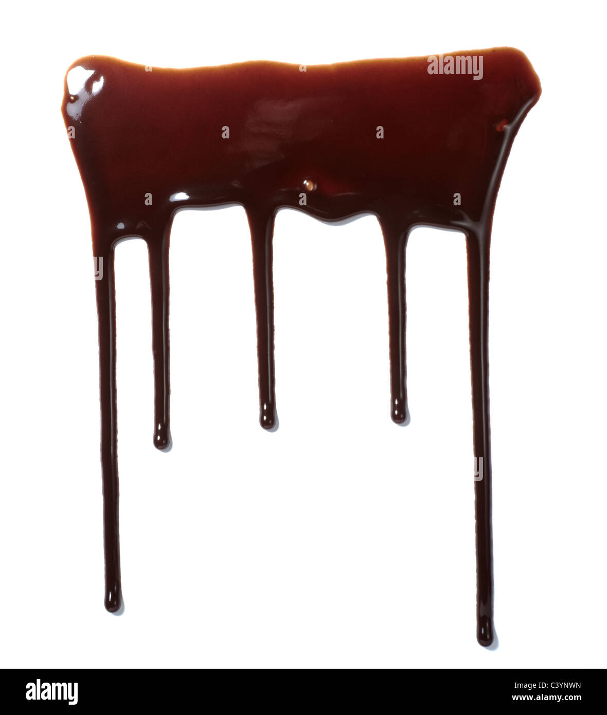 close up of a chocolate syrup leaking Stock Photo Alamy