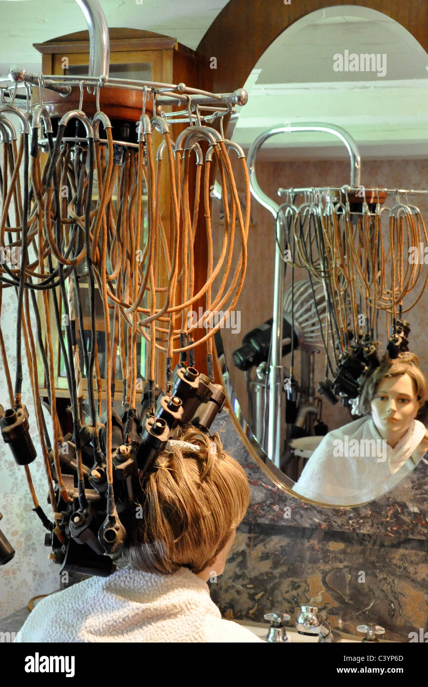 Hairdresser,Ballenberg museum,Switzerland Stock Photo Alamy