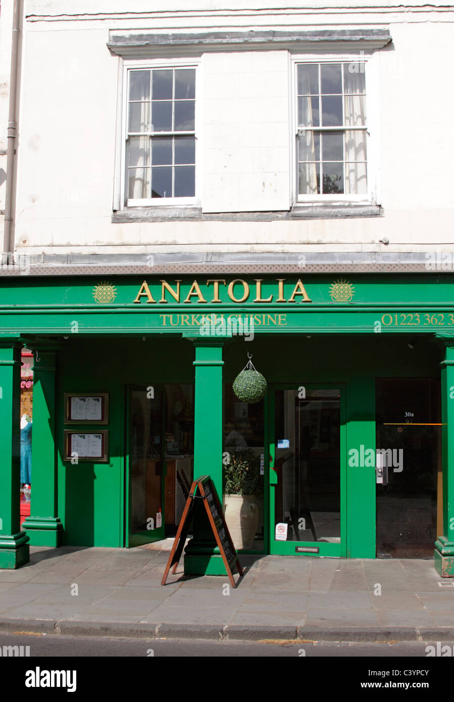 Anatolia Turkish Restaurant Bridge Street Cambridge Stock Photo Alamy