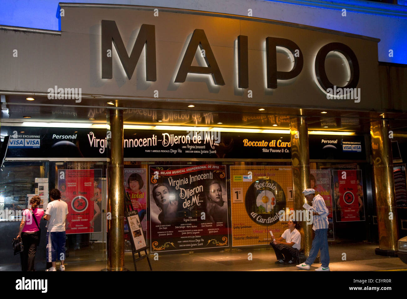 Theater in Buenos Aires, Argentina. Stock Photo