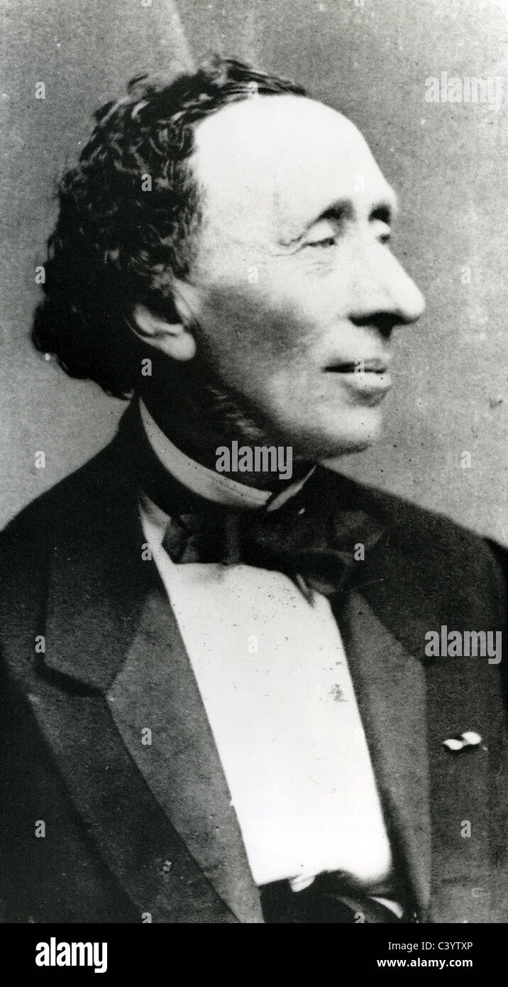 HANS CHRISTIAN ANDERSON (1805-1875) Danish author famous for his childrens' stories Stock Photo
