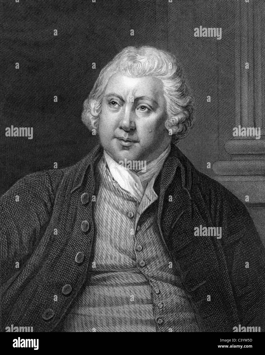 RICHARD ARKWRIGHT  (1733-1792) English inventor and engineer Stock Photo