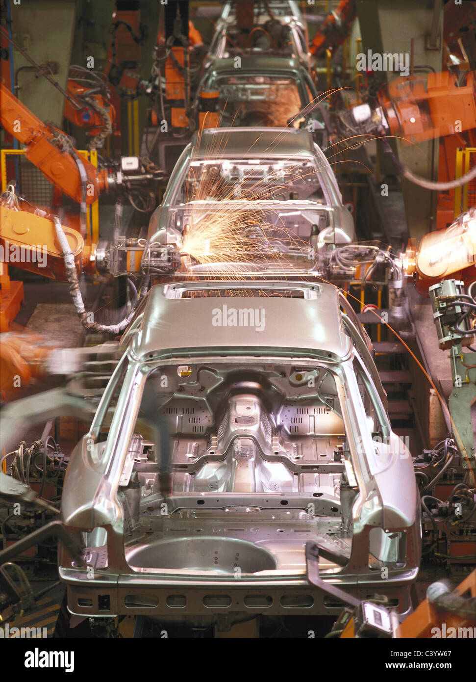 Assembly, Assembly Line, Automation, Automobile, Car, Bar Body, Economy