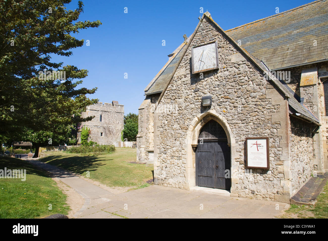 Minster Abbey church in the town of Minster, "Isle of Sheppey", Kent
