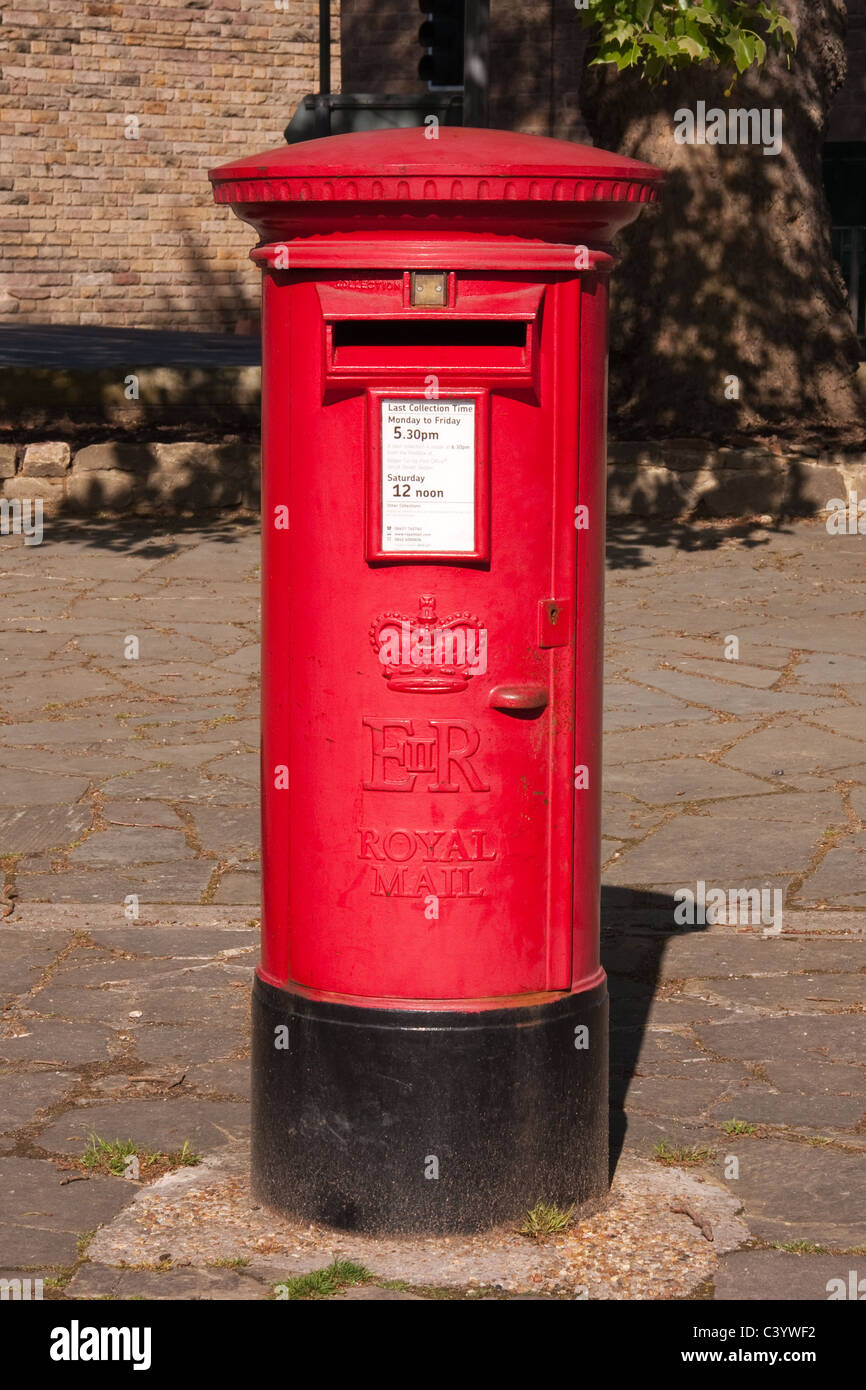 Red post box Stock Photo