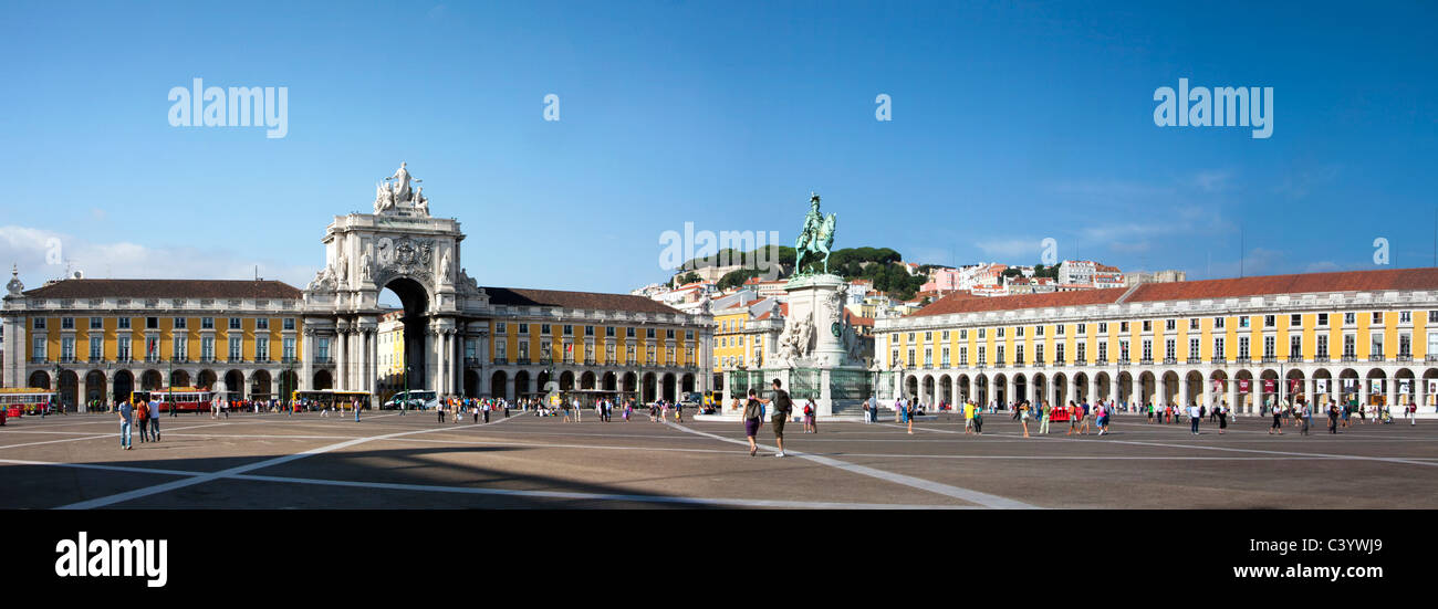 Portugal, Europe, Lisbon, Comerico, Jose Denkmal, place, landmark Stock Photo