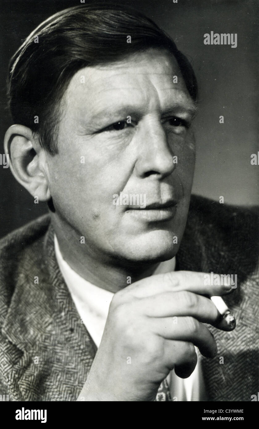 W.H.AUDEN (1907-1973) Anglo-American poet Stock Photo