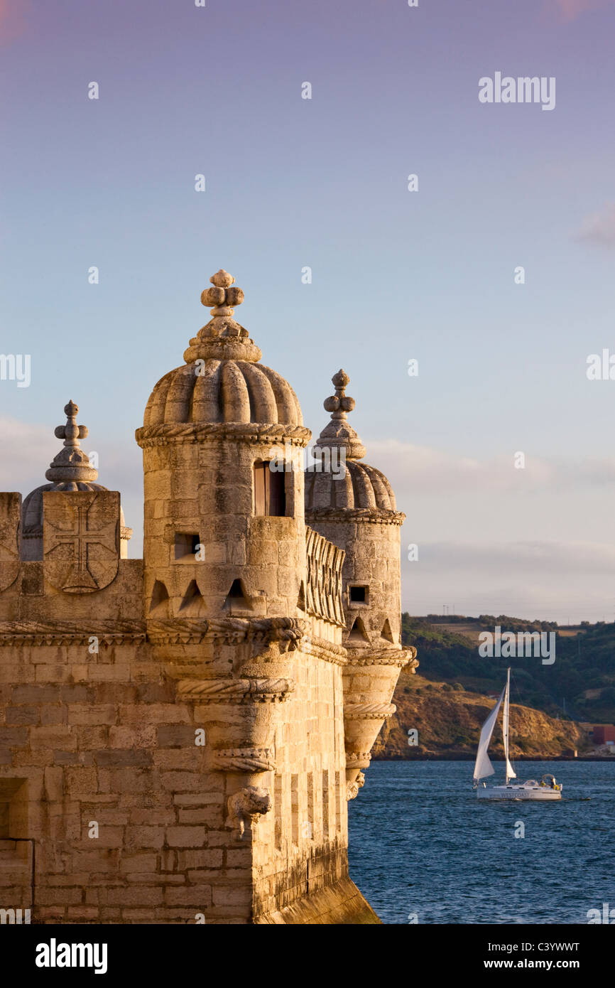 Portugal, Europe, Lisbon, Belem, tower, rook, UNESCO, world cultural heritage, Stock Photo