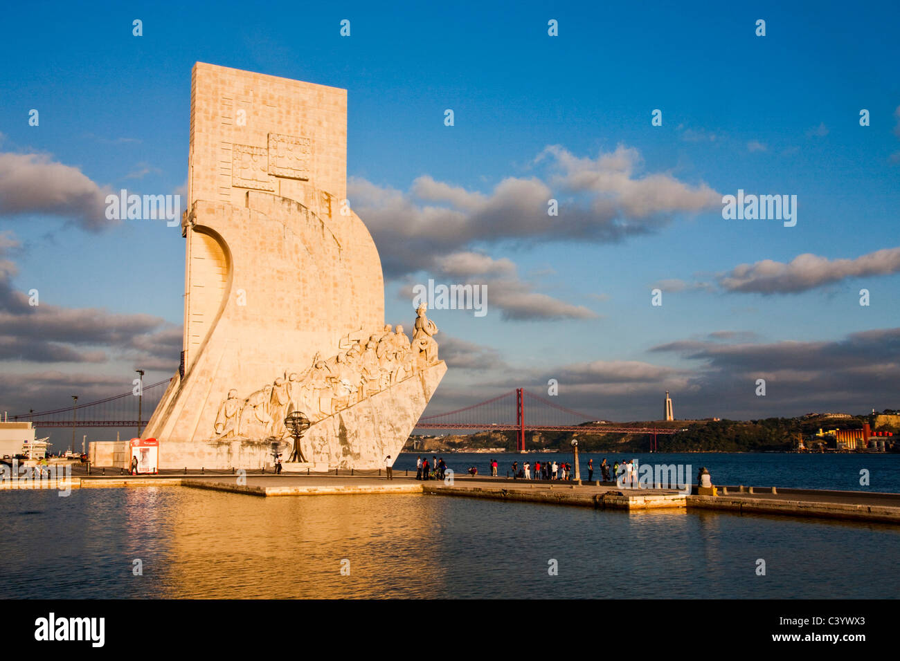 Portugal, Europe, Lisbon, discoverer monument, art, skill, plastic Stock Photo