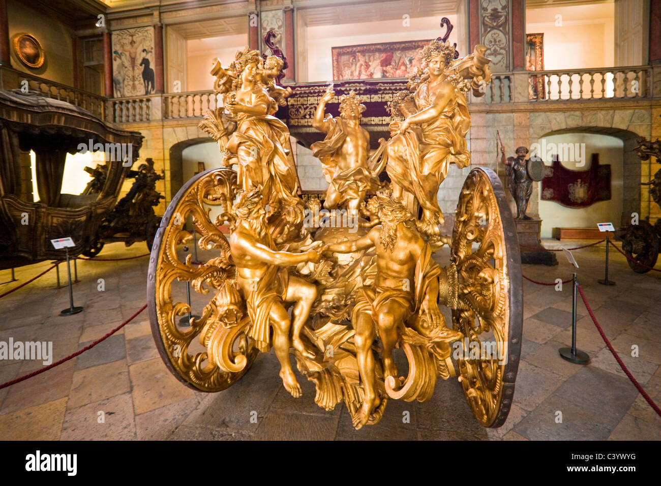 Portugal, Europe, Lisbon, museum, coaches, royal coach museum Stock ...