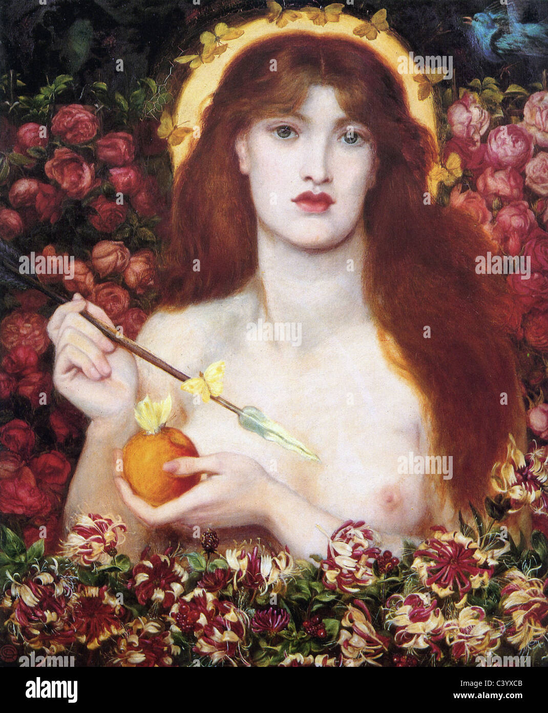 Dante Gabriel Rossetti Venus Verticordia 1864-8 Stock Photo