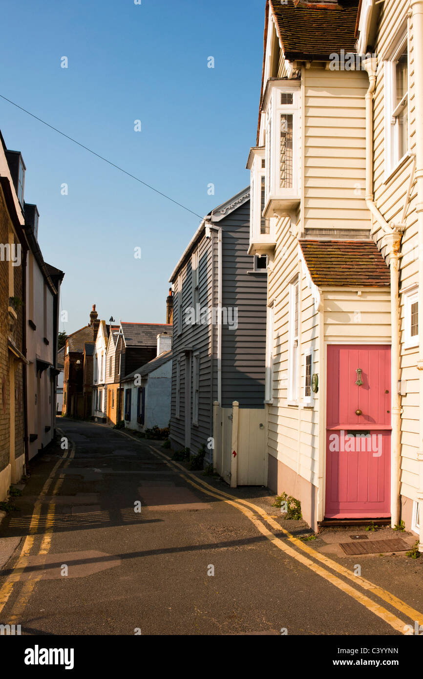 WHITSTABLE, KENT, UK - APRIL 30, 2011:  Pretty Street in the town Stock Photo