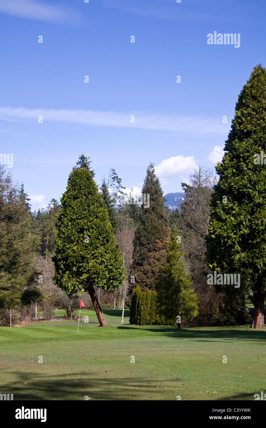 Pitch and Putt course at Stanley Park, Vancouver BC, Canada Stock Photo