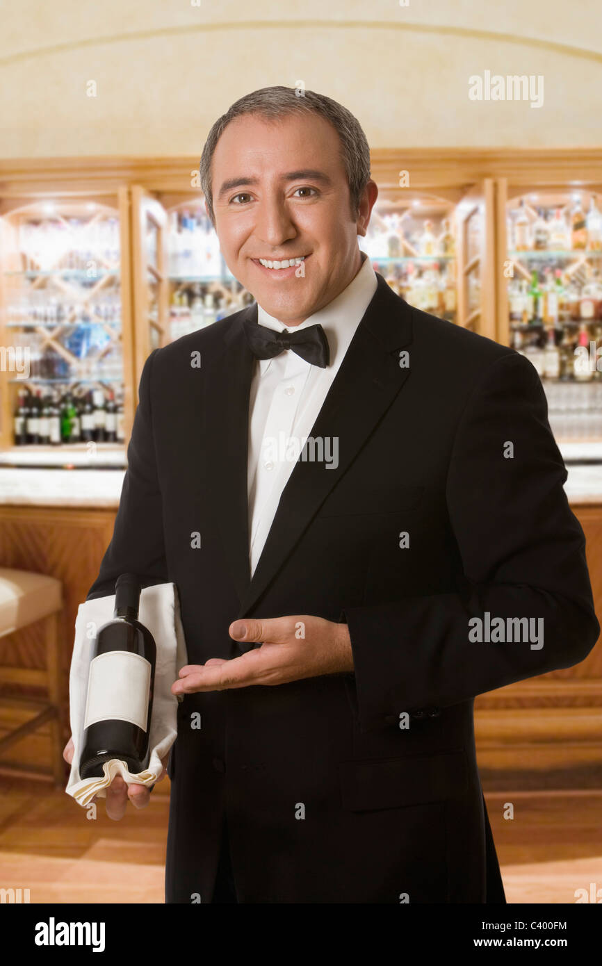 Sommelier presenting wine hires stock photography and images Alamy