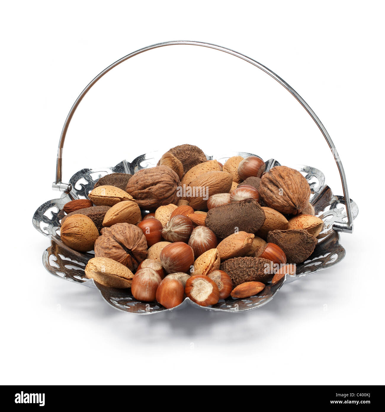 mixed nuts Stock Photo