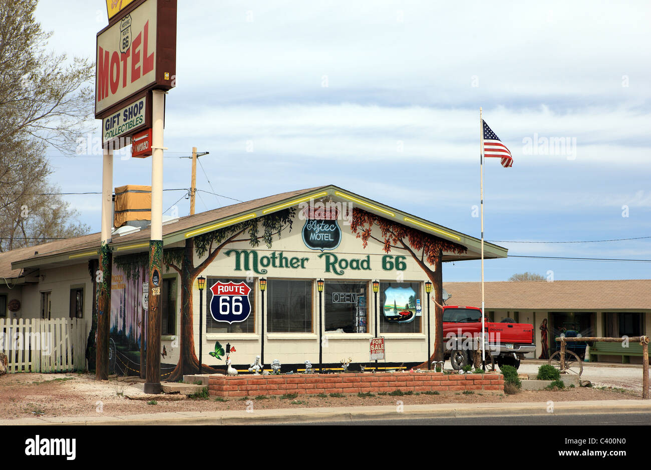 Route 66 shops at Seligman, Arizona Stock Photo - Alamy