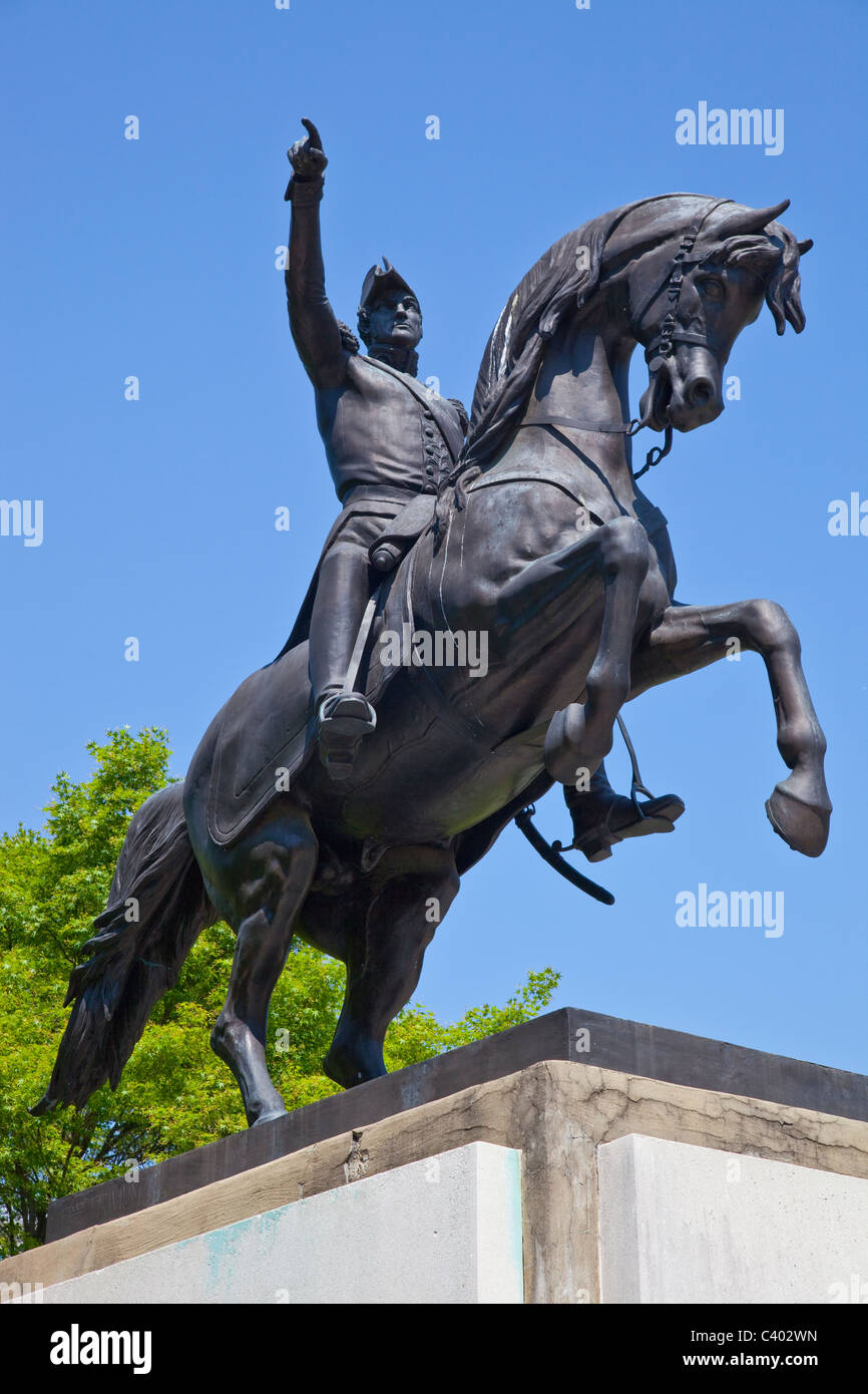 Statue of General Jose de San Martin in Washington DC Stock Photo