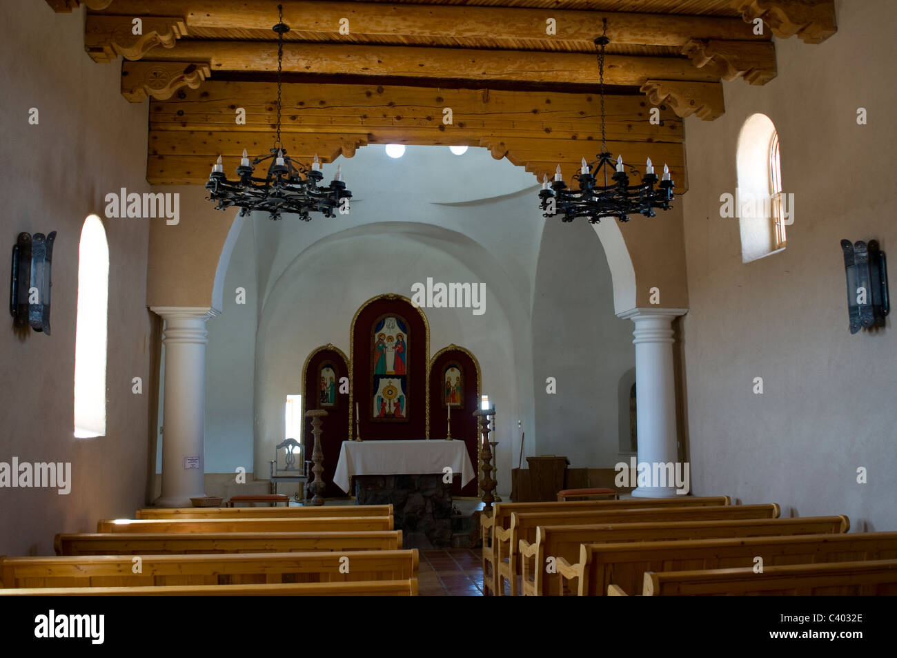 Church interior San Luis Colorado Stock Photo
