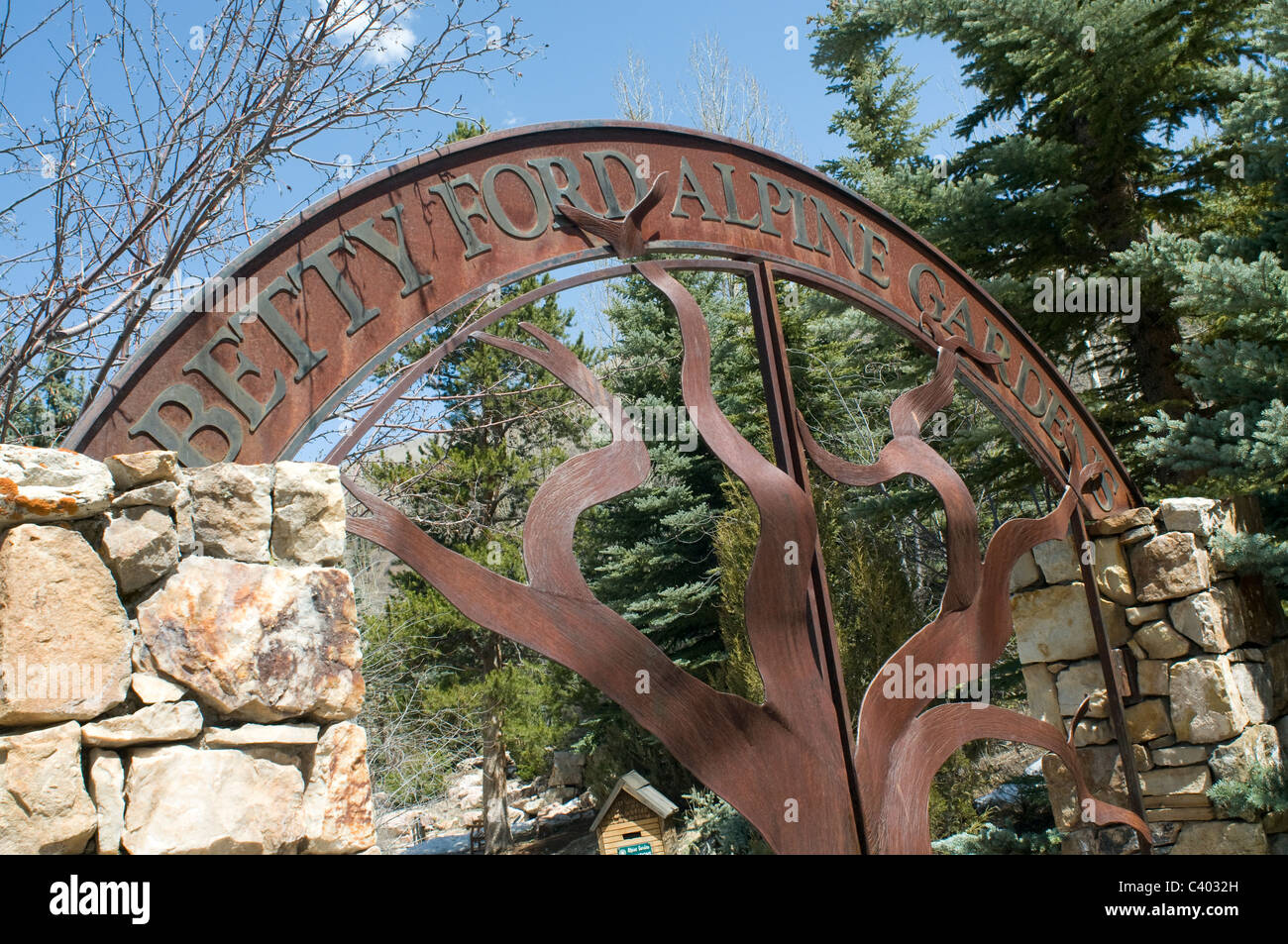 Betty Ford Alpine Gardens Vail, CO Stock Photo
