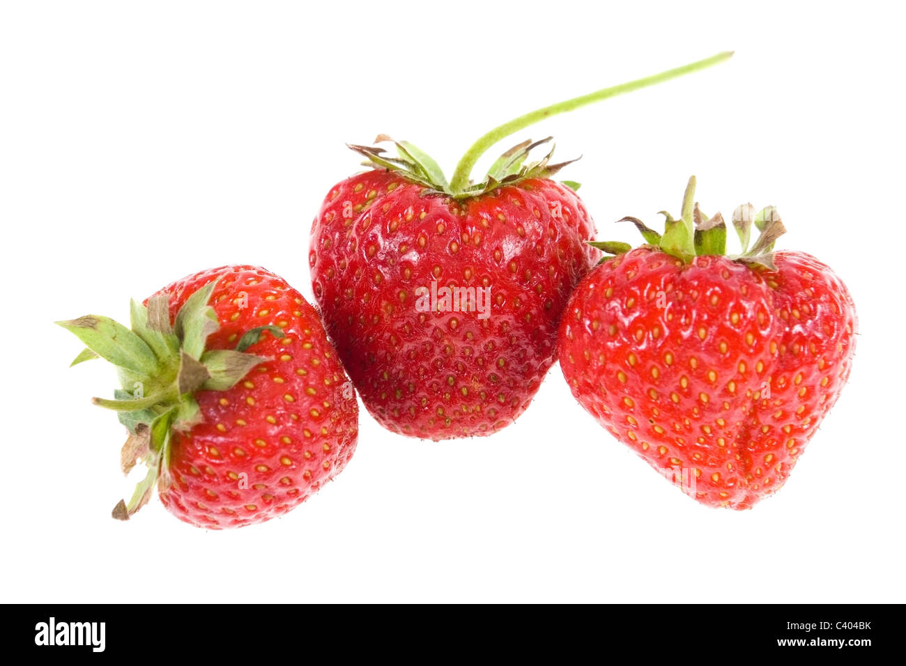 strawberry isolated on white background Stock Photo - Alamy