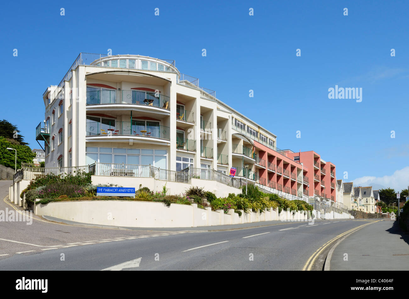 Modern apartments in Devon, England Stock Photo Alamy