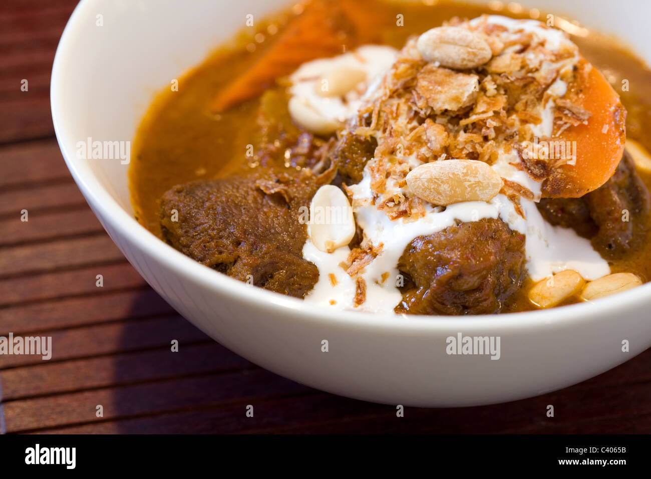 Thai Massaman beef curry Stock Photo