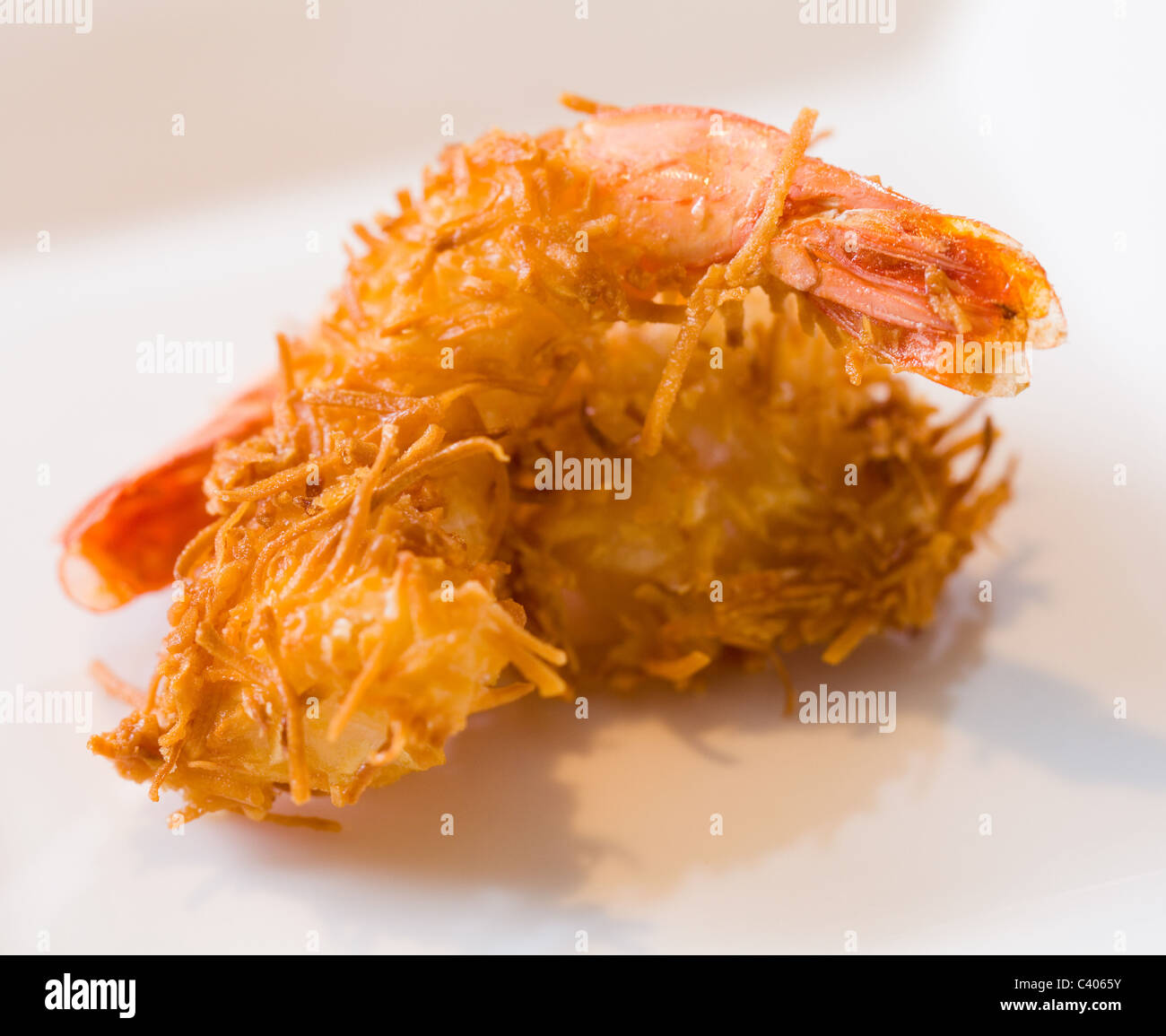 Deep fried Thai Prawn Dim Sims Stock Photo
