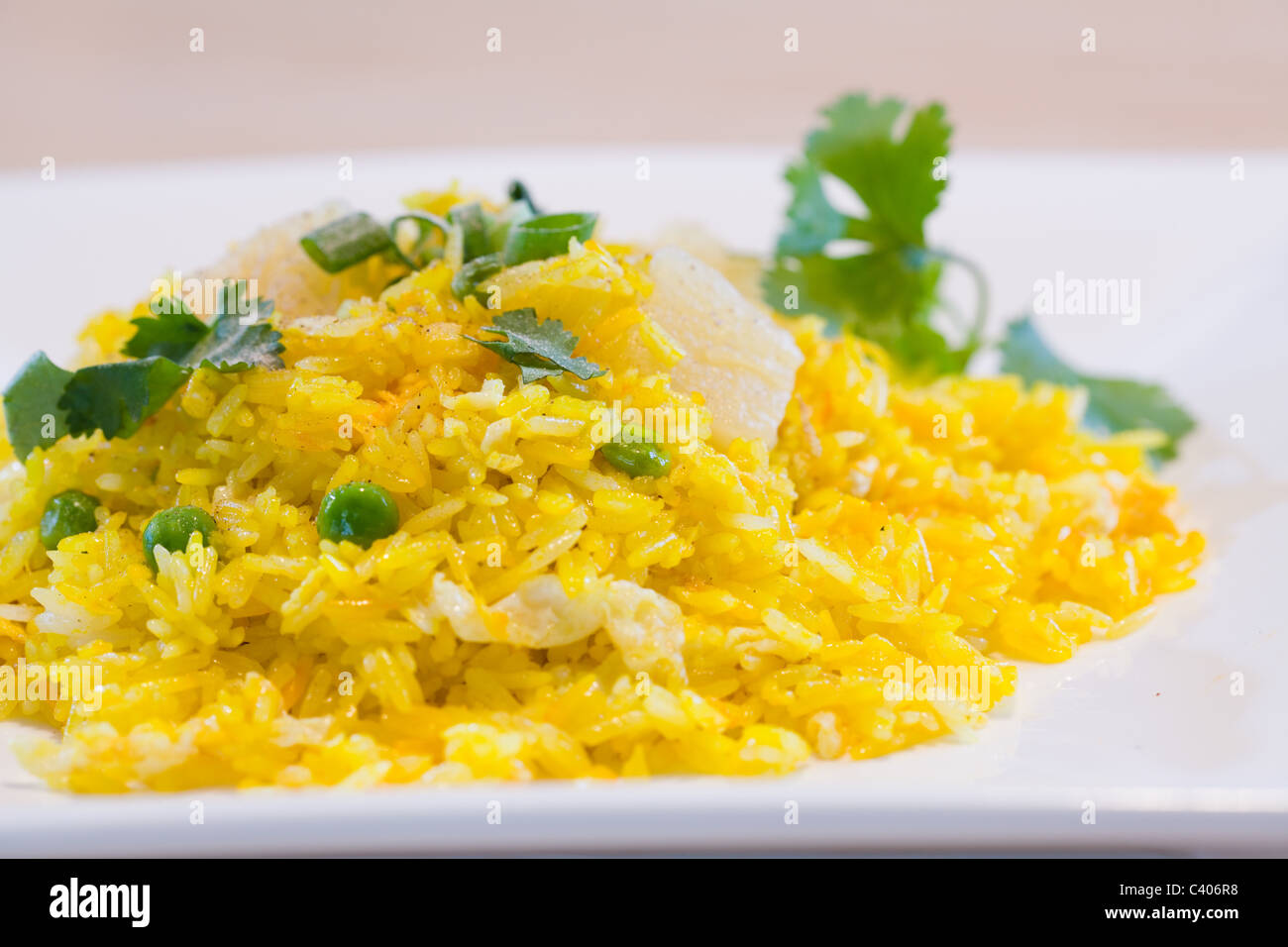 Thai pineapple fried rice Stock Photo