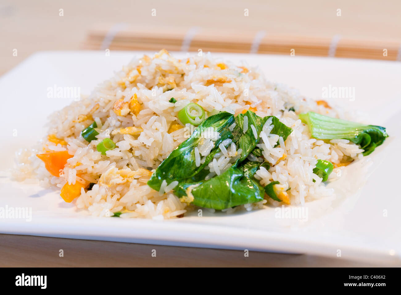 Thai fried rice Stock Photo