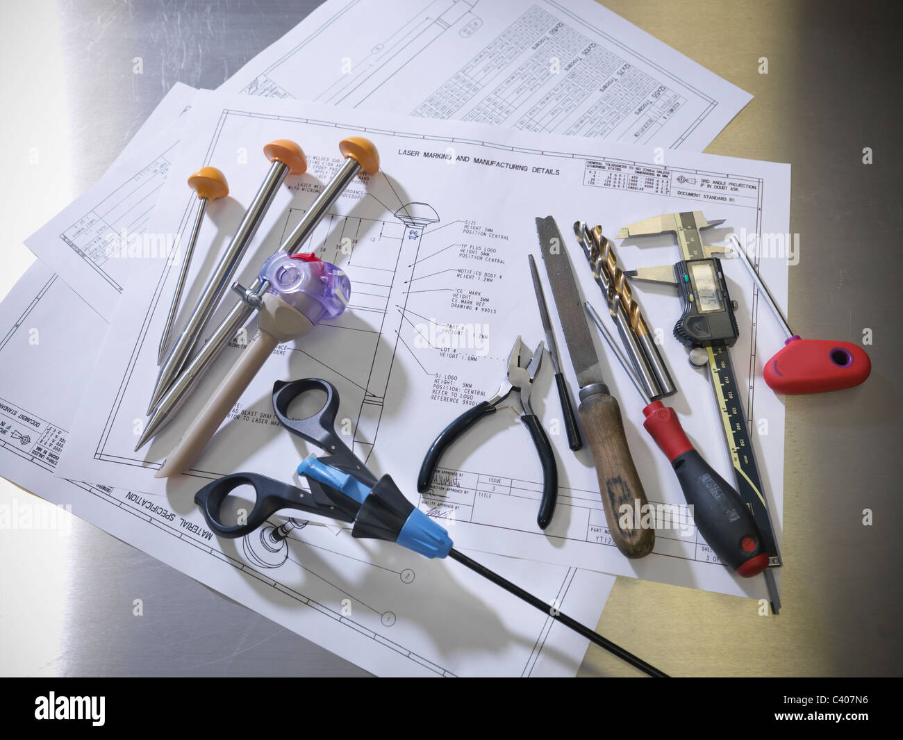 Engineering still life hi-res stock photography and images - Alamy