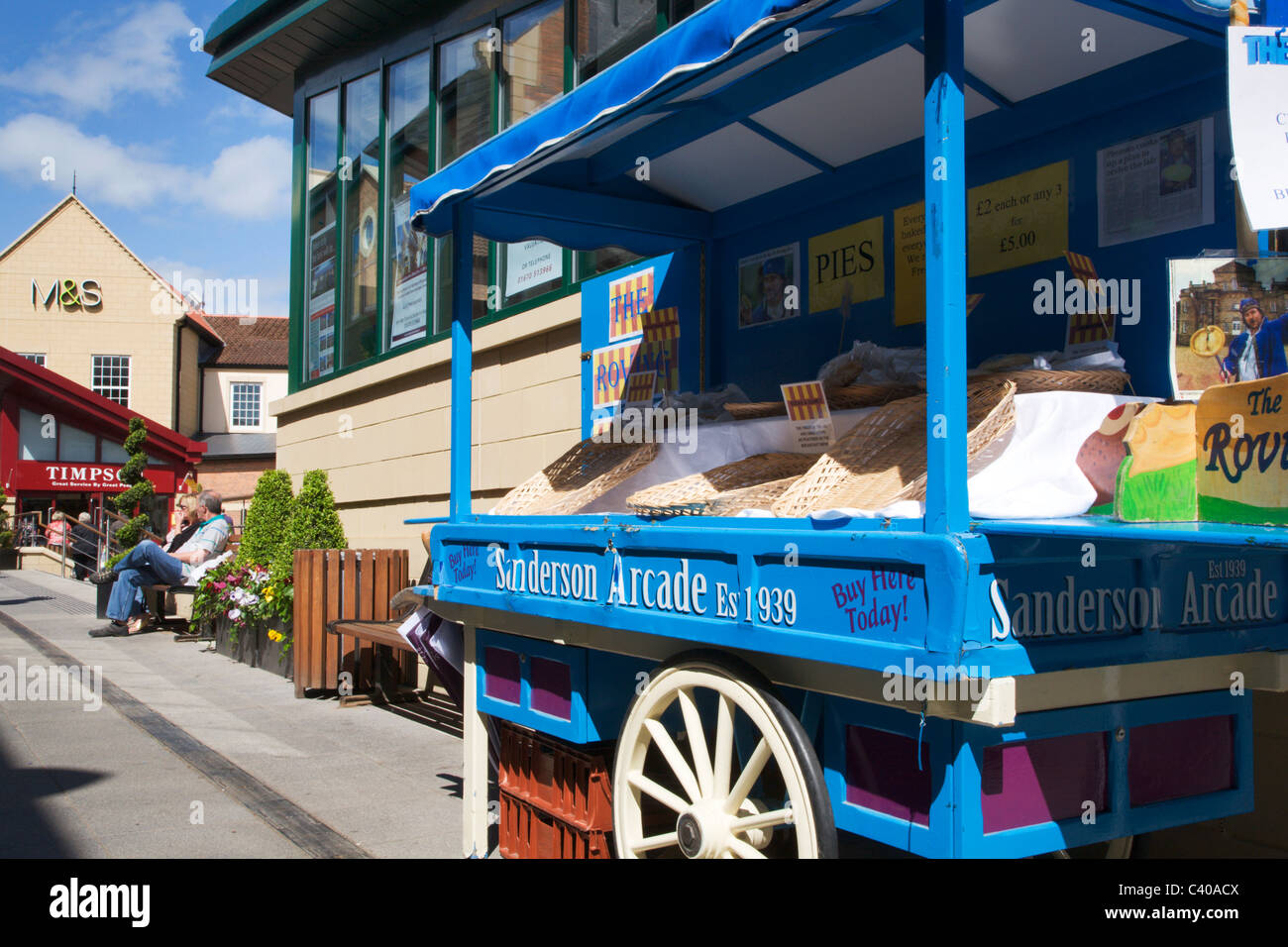 Barrow in Sanderson Arcade Morpeth Northumberland England Stock Photo