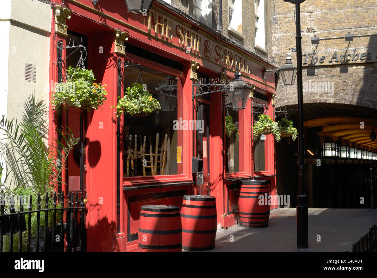 England. London. Westminster. The Ship and Shovel Public House. Near to Charing Cross railway station. Stock Photo