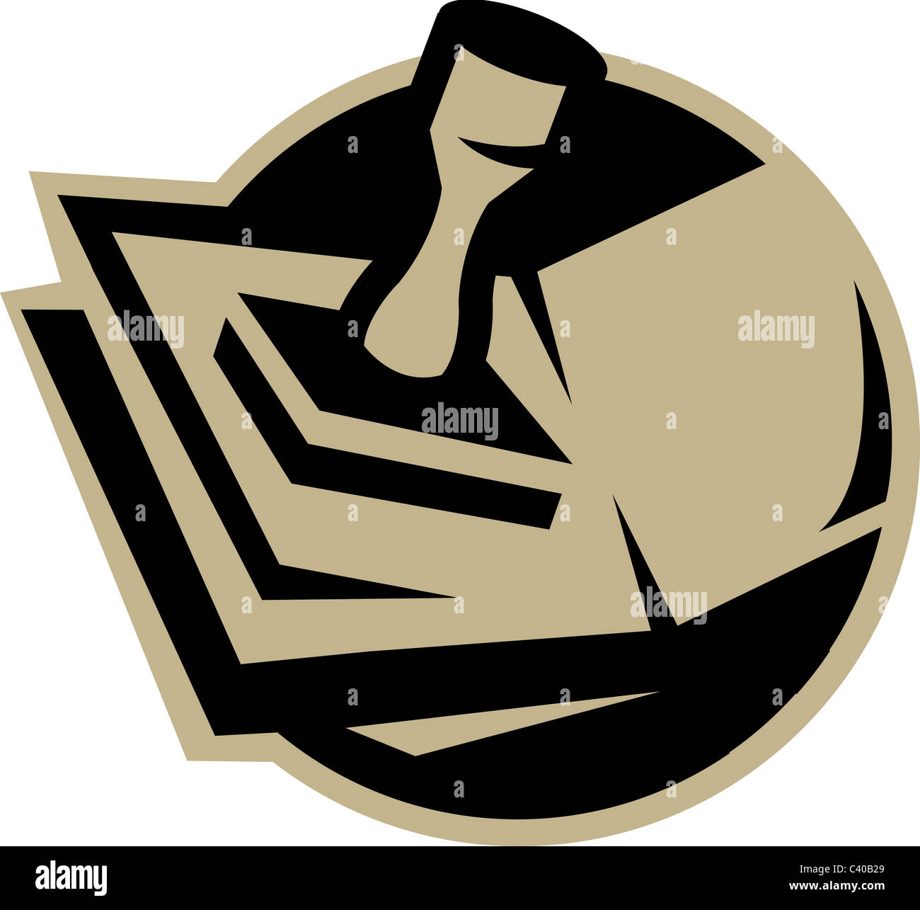 Illustration of an ink stamp Stock Photo Alamy