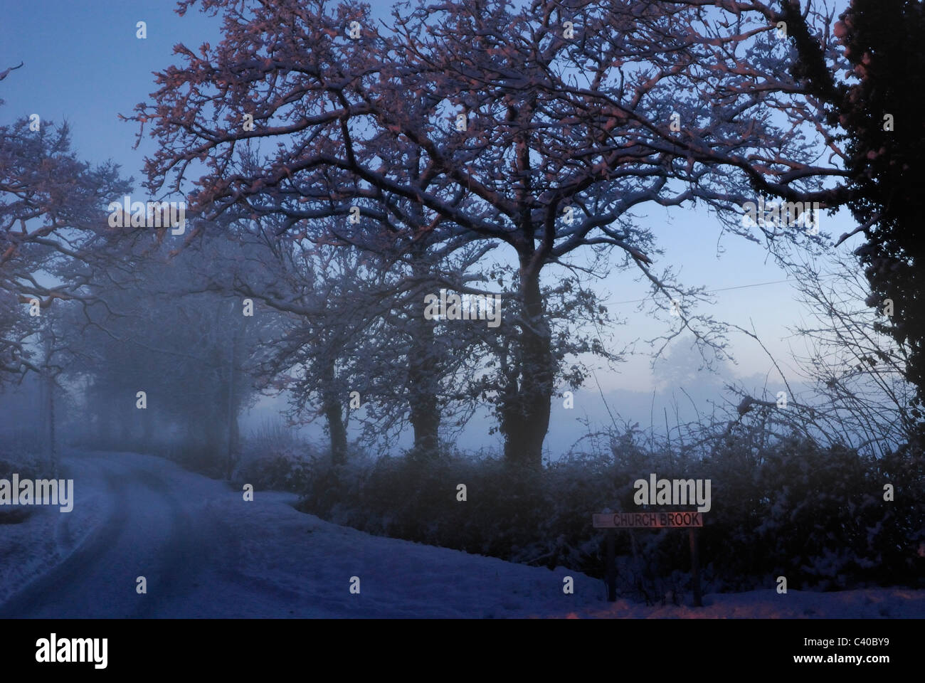  Snow in Tadley, Hampshire. United Kingdom. Photographs taken during