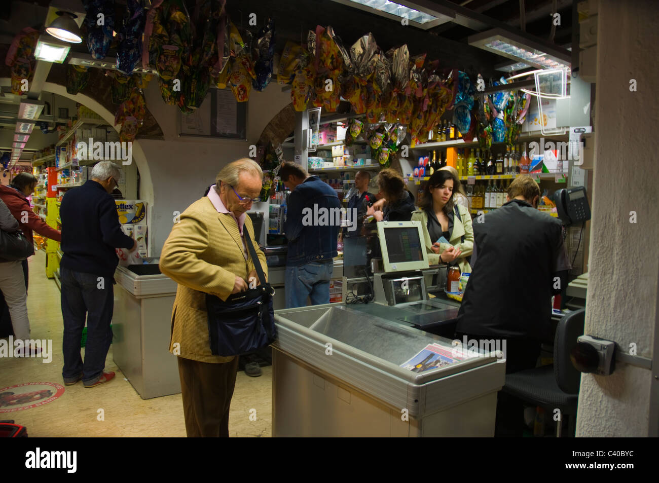 Supermarket shop in Cannaregio district Venice Italy Europe Stock Photo Alamy