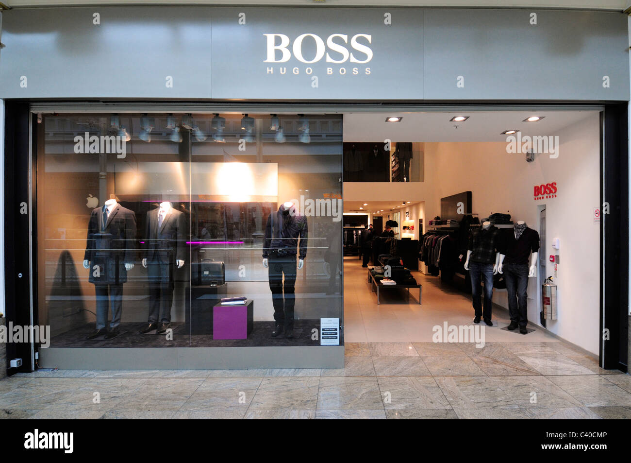 hugo boss mens ware tailor suit gents mens ware man men male Stock Photo -  Alamy