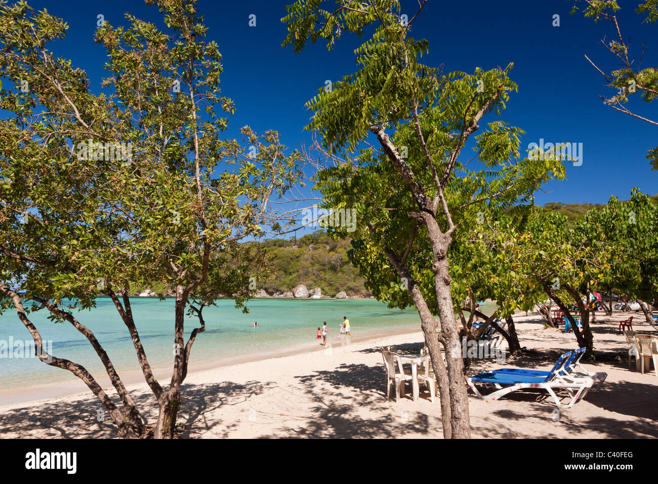 Impressions of Ensenada Beach, Punta Rucia, Dominican Republic Stock Photo