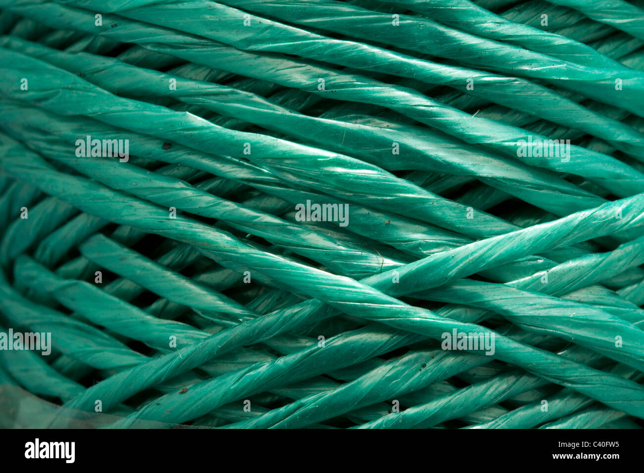 Green nylon twine string Stock Photo - Alamy