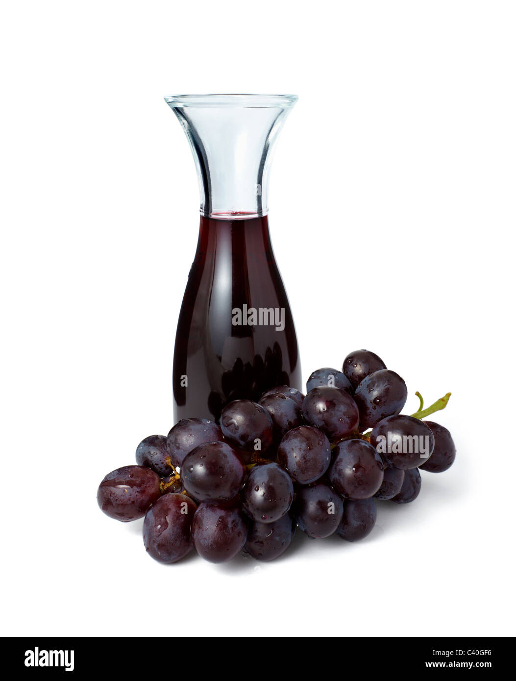 wine and grape Stock Photo