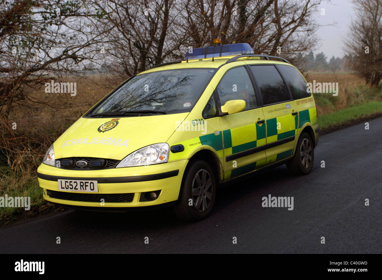 London Ambulance Service Duty Officer vehicle. Stock Photo