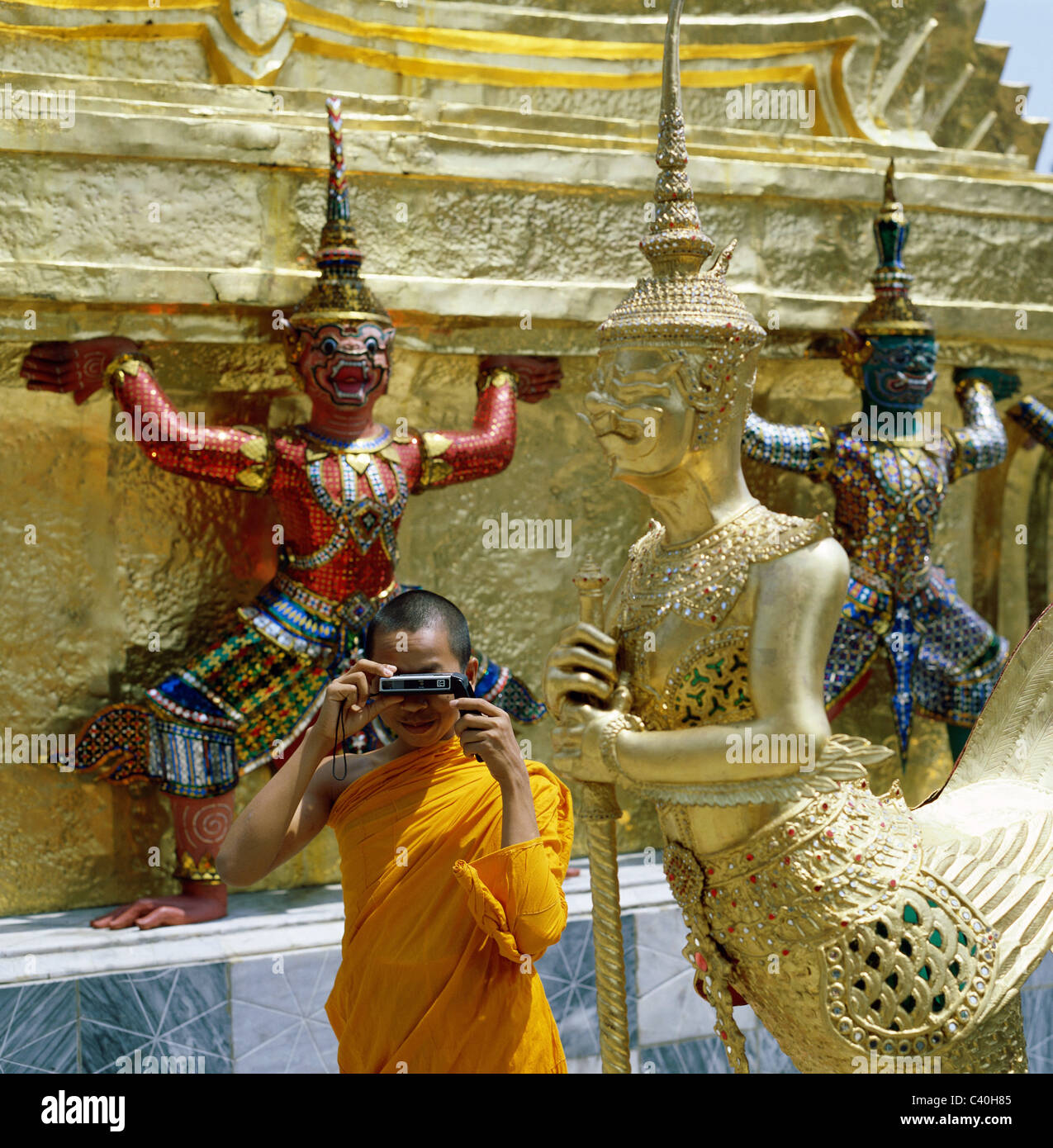 Asia, Asian, Bangkok, Camera, Holiday, Keo, Landmark, Man, People