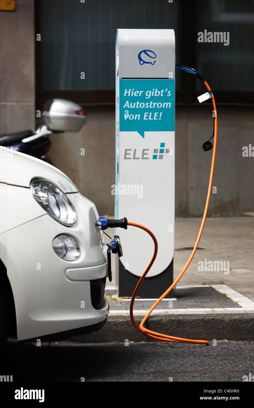 Electric car, powered by an electric motor, using energy, stored in