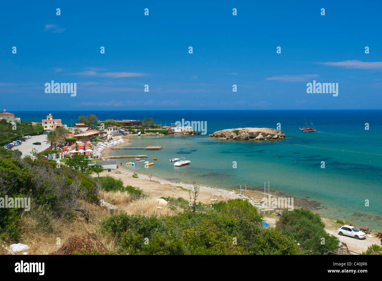 North Cyprus, Cyprus, Europe, beach, seashore, near Girne, Keryneia ...