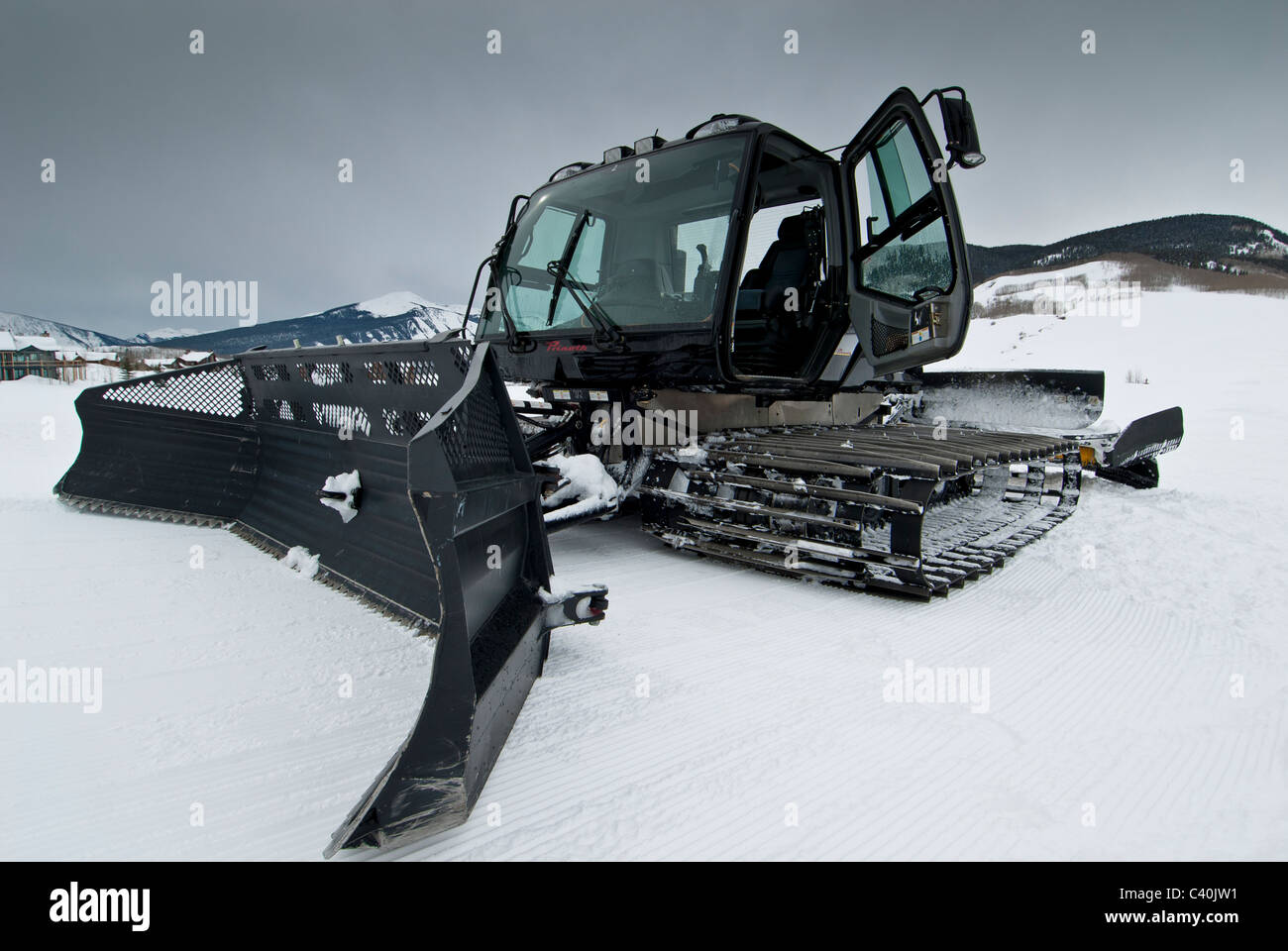 Prinoth BR 350 snowcat grooming machine Stock Photo Alamy