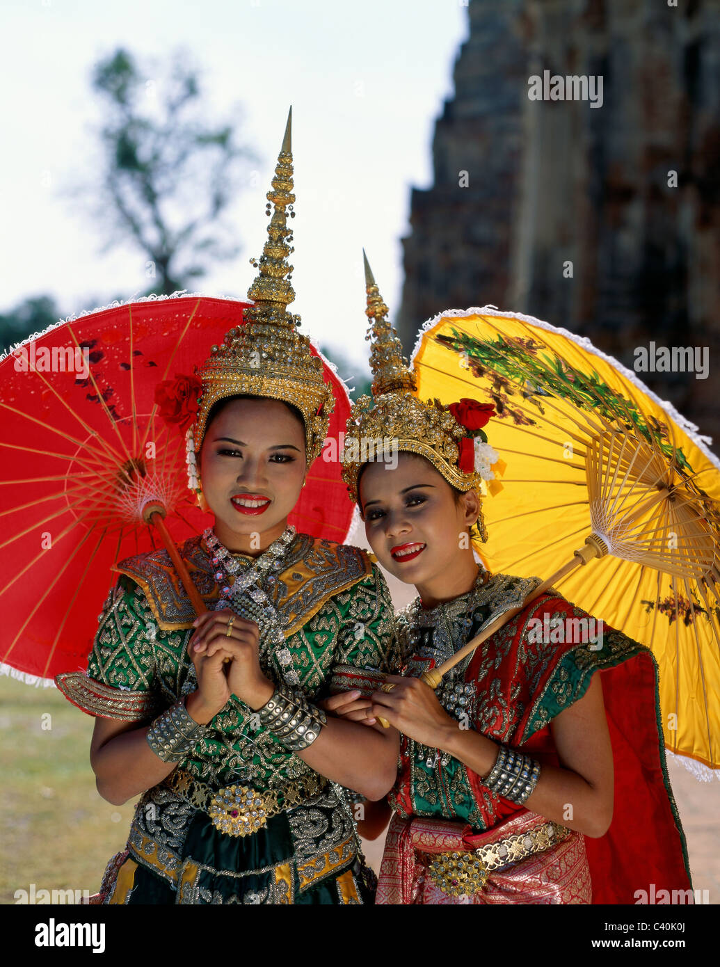 Asia, Asian, Costume, Ethnic, Girls, Holiday, Landmark, Parasols ...