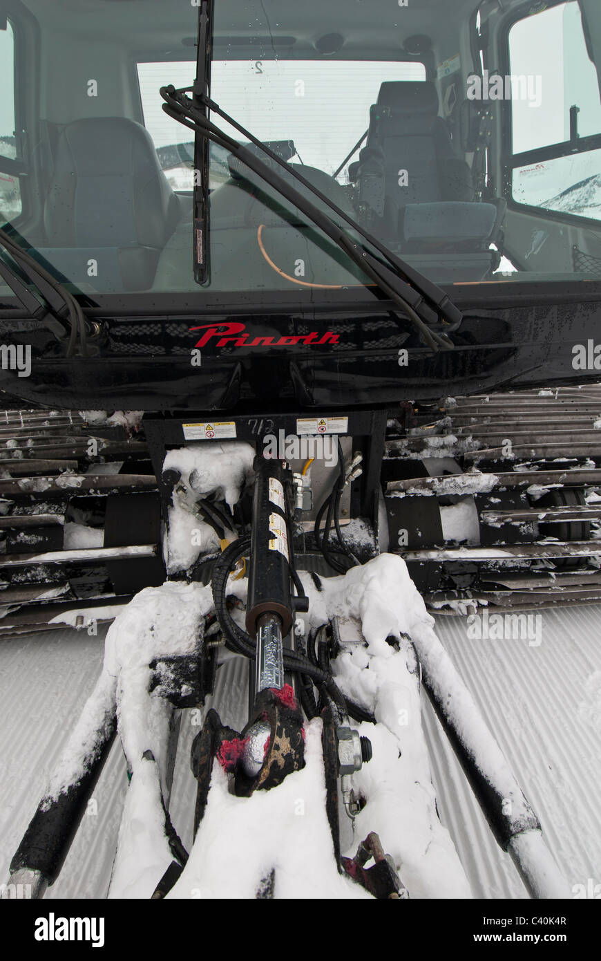 Prinoth BR 350 snowcat grooming machine Stock Photo Alamy