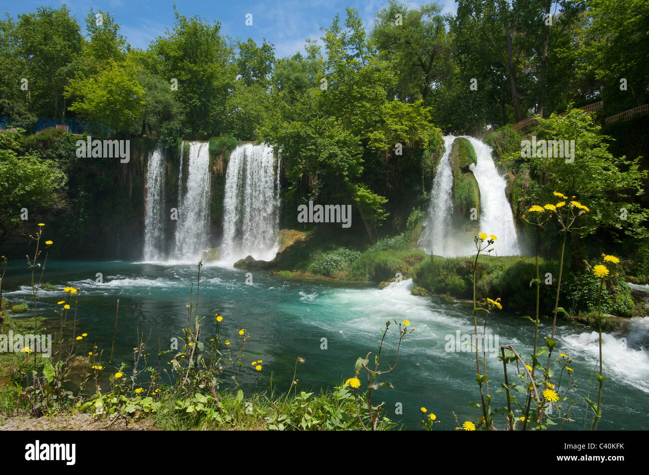 Turkish, Riviera, Duden, waterfalls, Antalya, Turkish Riviera, Turkey Stock Photo